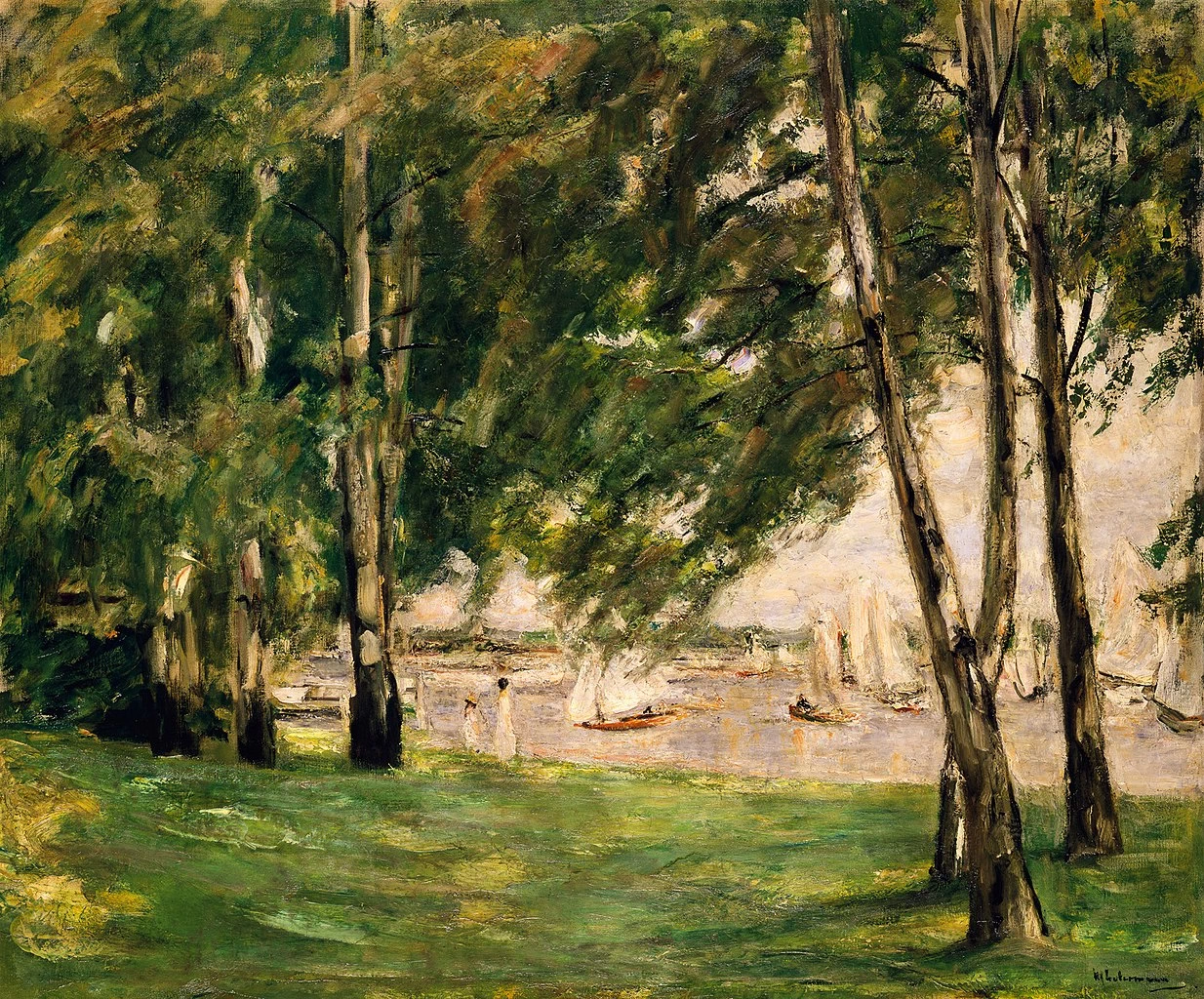 Veduta del Wannsee con barche a vela (1924) - Alte Nationalgalerie